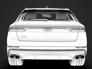 audi sq8 tdi 2020 3D Model