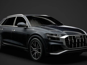 audi sq8 tdi 2020 3D Model