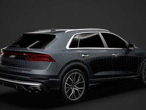 audi sq8 tdi 2020 Model 3D