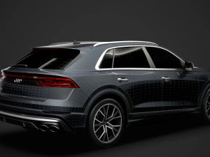audi sq8 tdi 2020 3D Model