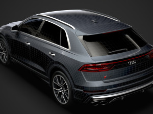 audi sq8 tdi 2020 Model 3D