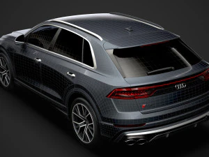 audi sq8 tdi 2020 3D Model
