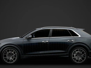 audi sq8 tdi 2020 3D Model
