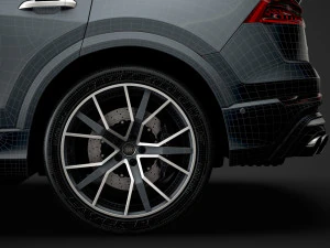 audi sq8 tdi 2020 3D Model