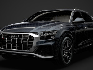 audi sq8 tdi 2020 Model 3D