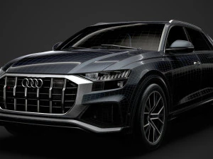 audi sq8 tdi 2020 3D Model