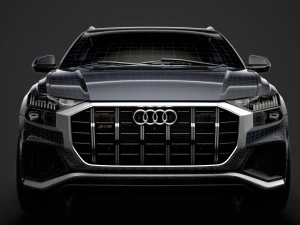 audi sq8 tdi 2020 3D Model