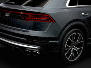 audi sq8 tdi 2020 3D Model
