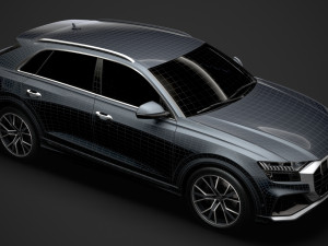 audi sq8 tdi 2020 Model 3D