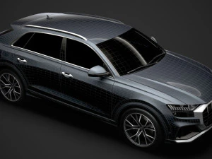 audi sq8 tdi 2020 3D Model
