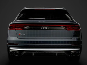 audi sq8 tdi 2020 3D Model