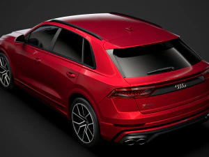 Audi sq8 tfsi 2020 3D Model