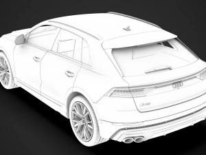 Audi sq8 tfsi 2020 3D Model