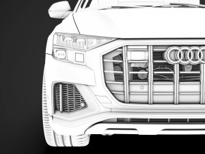 Audi sq8 tfsi 2020 3D Model