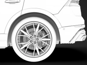 Audi sq8 tfsi 2020 3D Model