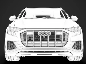 Audi sq8 tfsi 2020 3D Model