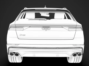 Audi sq8 tfsi 2020 3D Model