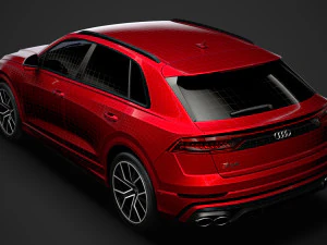 Audi sq8 tfsi 2020 3D Model