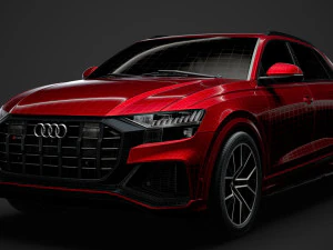 Audi sq8 tfsi 2020 3D Model
