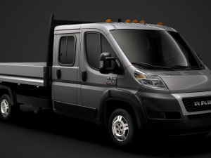 ram promaster cargo crew cab truck 2020 3D Model