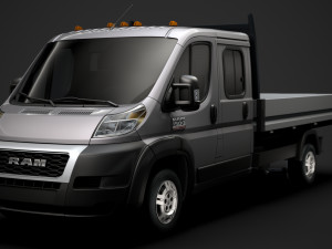 ram promaster cargo crew cab truck 2020 3D Model