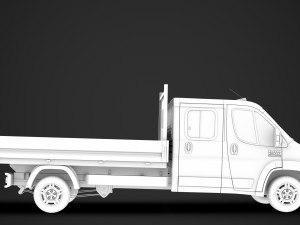 ram promaster cargo crew cab truck 2020 3D Model