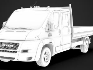 ram promaster cargo crew cab truck 2020 3D Model