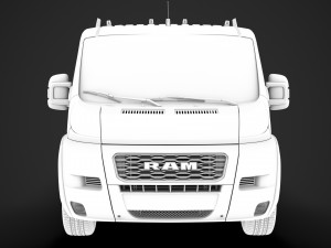 ram promaster cargo crew cab truck 2020 3D Model