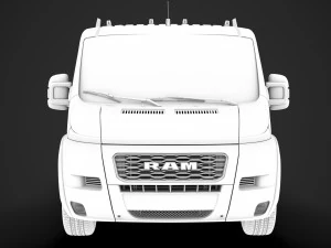 ram promaster cargo crew cab truck 2020 3D Model
