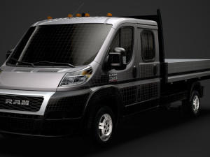 ram promaster cargo crew cab truck 2020 3D Model