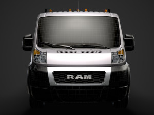 ram promaster cargo crew cab truck 2020 3D Model