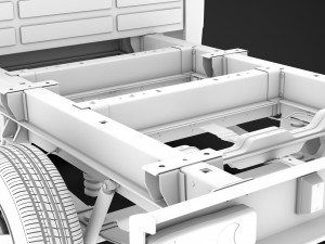 ram promaster truck crew cab 3450 wb 2020 3D Model