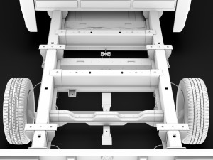 ram promaster truck crew cab 3450 wb 2020 3D Model