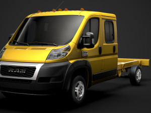 ram promaster truck crew cab 4035xl wb 2020 3D Model