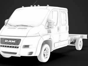 ram promaster truck crew cab 4035xl wb 2020 3D Model