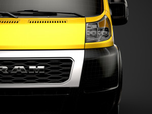 ram promaster truck crew cab 4035xl wb 2020 3D Model