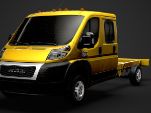 ram promaster truck crew cab 4035xl wb 2020 3D Model