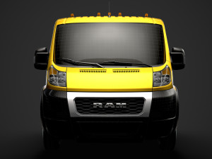 ram promaster truck crew cab 4035xl wb 2020 3D Model