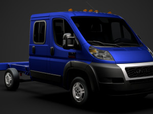 ram promaster truck crew cab 3450 wb 2020 3D Model