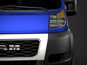 ram promaster truck crew cab 3450 wb 2020 3D Модель
