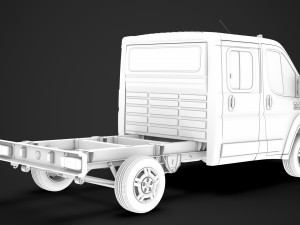 ram promaster truck crew cab 3450 wb 2020 3D Модель