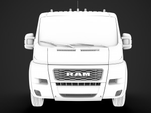 ram promaster truck crew cab 3450 wb 2020 3D Модель