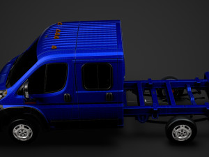 ram promaster truck crew cab 3450 wb 2020 3D Модель