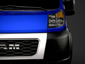 ram promaster truck crew cab 3450 wb 2020 3D Модель