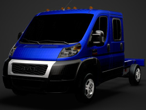ram promaster truck crew cab 3450 wb 2020 3D Модель