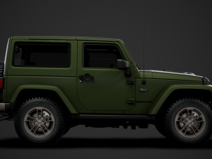 jeep wrangler 75th anniversary jk 2018 3D Модель