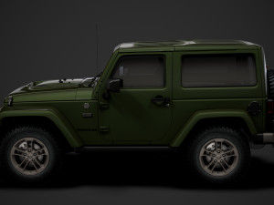 jeep wrangler 75th anniversary jk 2018 3D Модель