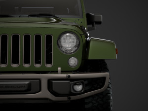 jeep wrangler 75th anniversary jk 2018 3D Модель