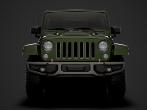 jeep wrangler 75th anniversary jk 2018 3D Модель