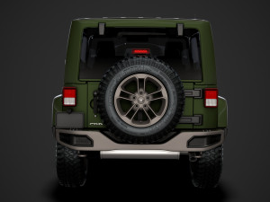 jeep wrangler 75th anniversary jk 2018 3D Модель
